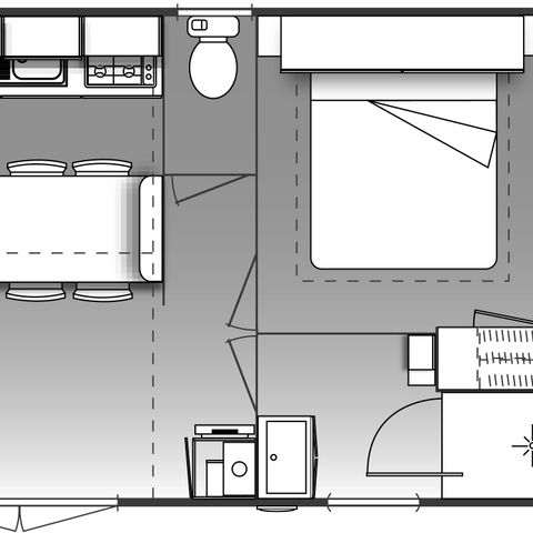 Mobilheim 4 Personen - MH2 O'HARA PASSION ECO 28 m²
