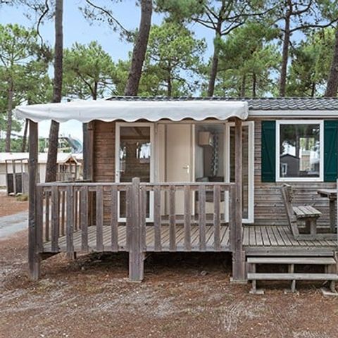 Mobilheim 6 Personen - Classic XL | 2 Zi. | 4/6 Pers. | Erhöhte Terrasse