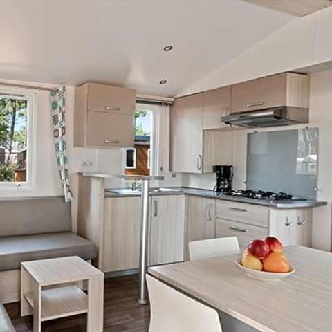 Mobilheim 6 Personen - Classic XL | 2 Zi. | 4/6 Pers. | Erhöhte Terrasse