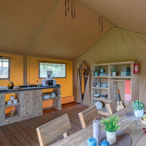Safarizelt 6 personen - Woody lodge 2Zimmer ohne Sanitäranlagen