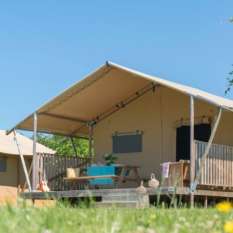Safarizelt 6 Personen - Woody lodge 2Zimmer ohne Sanitäranlagen