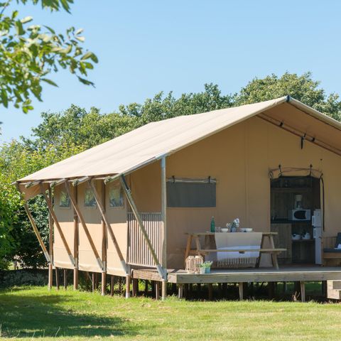 Safarizelt 6 Personen - Woody lodge 3Zimmer ohne Sanitäranlagen