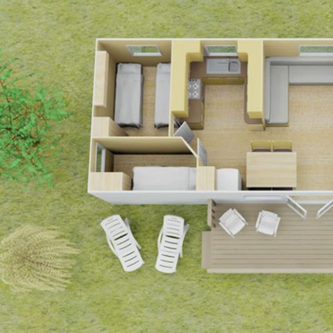 Mobilheim 8 Personen - Mobilheim | Classic XL | 3 Zi. | 6/8 Pers. | Erhöhte Terrasse