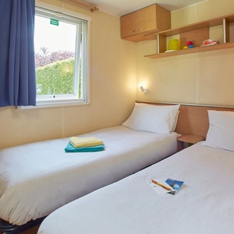 Mobilheim 8 personen - Homair Mobilheime auf dem Campingplatz La Guyonnière Classic XL | 3 Zi. | 6/8 Pers. | Erhöhte Terrasse