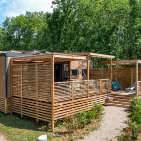 Mobilheim 6 Personen - Cottage Dordogne 6p 3ch Premium