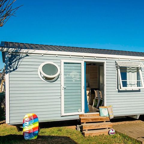 Mobilheim 6 Personen - Comfort | 2 Zi. | 4/6 Pers. | Einfache Terrasse | Klim.