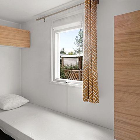 Mobilheim 6 Personen - Comfort | 3 Zi. | 6 Pers. | Einfache Terrasse | Clim.