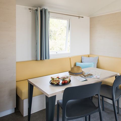 Mobilheim 6 Personen - Comfort | 3 Zi. | 6 Pers. | Einfache Terrasse | Clim.