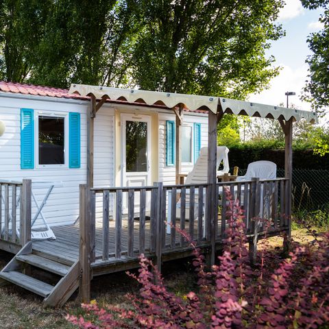 Mobilheim 6 Personen - Comfort XL | 3 Zi. | 6 Pers. | Erhöhte Terrasse