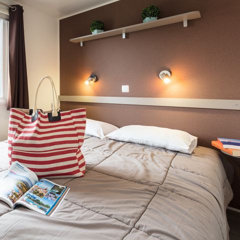 Mobilheim 6 Personen - Comfort XL | 3 Zi. | 6 Pers. | Erhöhte Terrasse