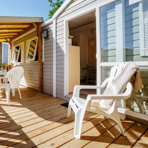 Mobilheim 6 personen - Mobilheim | Classic | 3 Schlafz. | 6 Pers. | Hochterrasse | 1 Bad