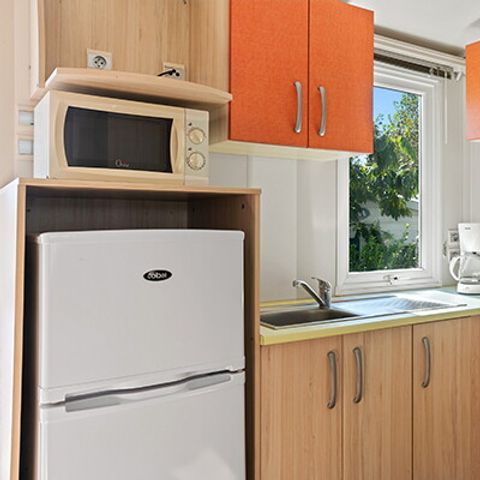 Mobilheim 6 personen - Mobilheim | Classic XL | 3 Schlafz. | 6 Pers. | Erhöhte Terrasse | TV