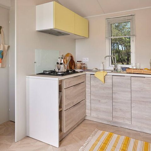 Mobilheim 6 personen - Comfort | 2 Zi. | 4/6 Pers. | Einfache Terrasse | Klimaanlage
