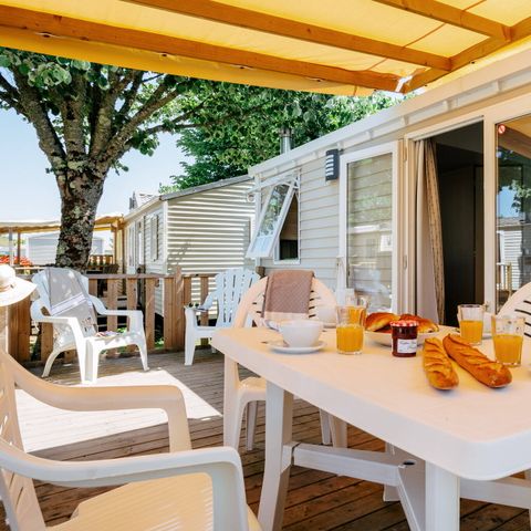 Mobilheim 6 personen - Mobilheim | Comfort | 3 Zi. | 6 Pers. | Erhöhte Terrasse | TV