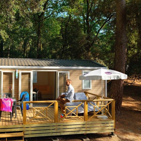 Mobilheim 5 Personen - Cottage Océan TV Wifi - 2 Schlafzimmer - 4/5 Personen