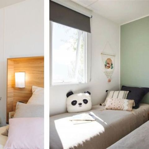 Mobilheim 4 personen - Ferienhaus „Bora Bora“ für - 2 Schlafzimmer - 1 Badezimmer
