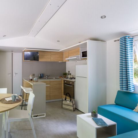 Mobilheim 4 personen - Ferienhaus „Bora Bora“ für - 2 Schlafzimmer - 1 Badezimmer