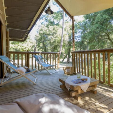 Zelt 4 Personen - Zelt Lodge 4 pers 2 Schlafräume 1 Bad ***