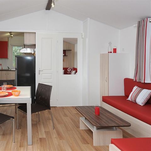 Mobilheim 4 personen - Classique 2 Zi 4p überdachte Terrasse