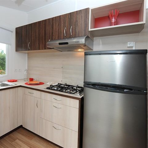 Mobilheim 4 personen - Classique 2 Zi 4p überdachte Terrasse