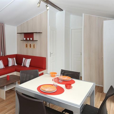 Mobilheim 4 personen - Classique 2 Zi 4p überdachte Terrasse