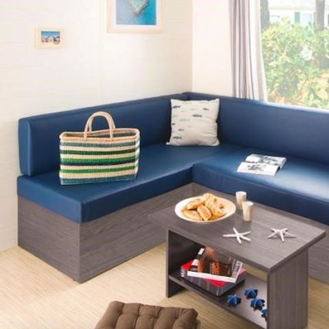 Mobilheim 6 personen - Classique überdachte Terrasse 3 Zi 6p