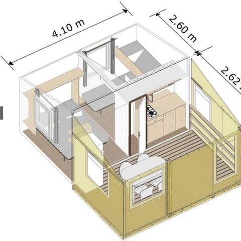 Zelt 5 Personen - Zelt Eco 2ch 5 Personen
