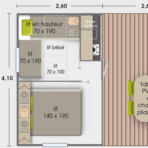 Zelt 5 Personen - Zelt Eco 2ch 5 Personen