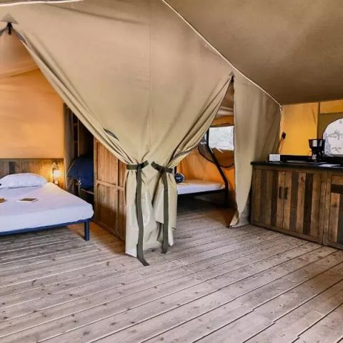 Safarizelt 5 Personen - Zelt Lodge Cosy 3 Zimmer 5 Personen Ohne Sanitäranlagen