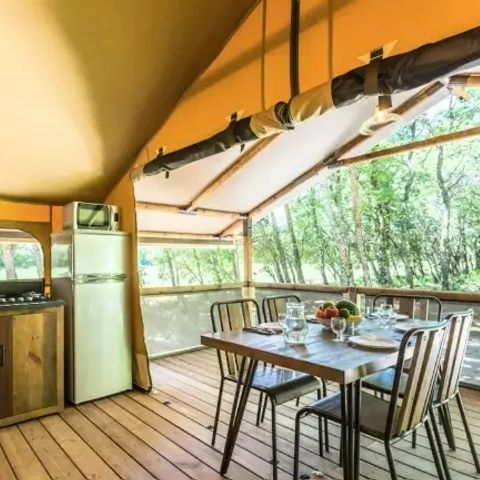 SafariZelt 5 Personen - Lodge Komfort 3 Zimmer 5 Personen Ohne Sanitäranlagen