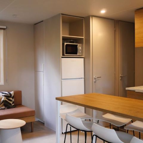 Mobilheim 6 Personen - 3 CH Premium mit Blick auf die Loire - 6 Pers.