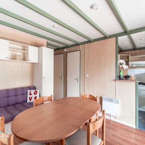 Chalet 4 Personen - Chalet Premium 35m² (2 Zimmer) + Klimaanlage + Geschirrspüler + Überdachte Terrasse 12m²
