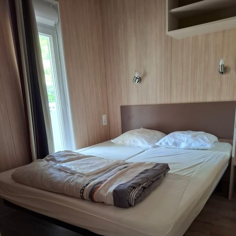 Chalet 6 Personen - Chalet Premium 34m² (3 Zimmer) + Klimaanlage + Geschirrspüler + Überdachte Terrasse