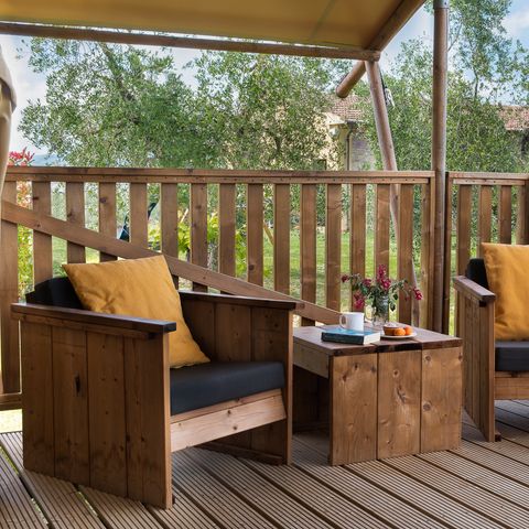 Lodge 4 personen - Zelt Ecolodge Safari - Sanitär + Küche