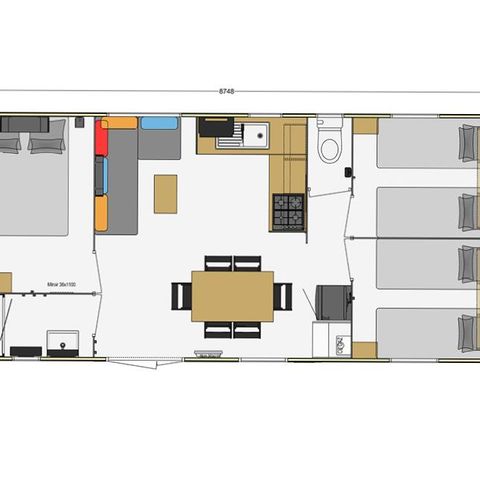 Mobilheim 6 Personen - CONFORT PLUS 31m²