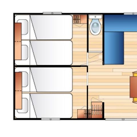 Mobilheim 6 Personen - COTTAGE PRESTIGE EVASION