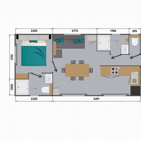 Mobilheim 6 Personen - SUNELIA PRESTIGE ALIZES