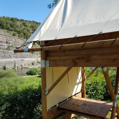 Safarizelt 2 Personen - Zelt Bivouac Confort 6m² 1 Zimmer 1/2 Pers.