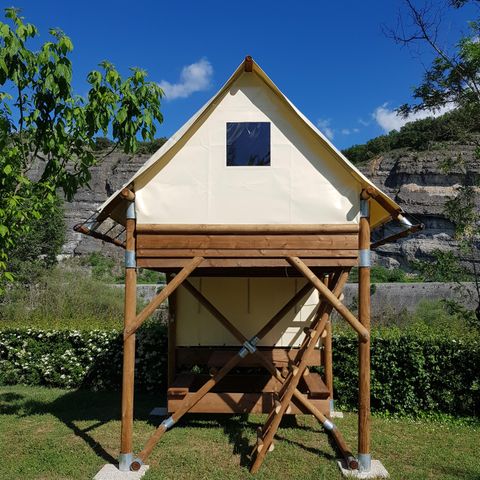 Safarizelt 2 Personen - Zelt Bivouac Confort 6m² 1 Zimmer 1/2 Pers.