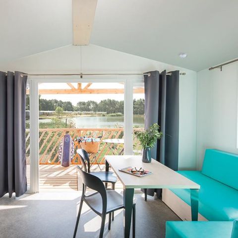 Mobilheim 4 Personen - Pommier mit Blick auf den Fluss