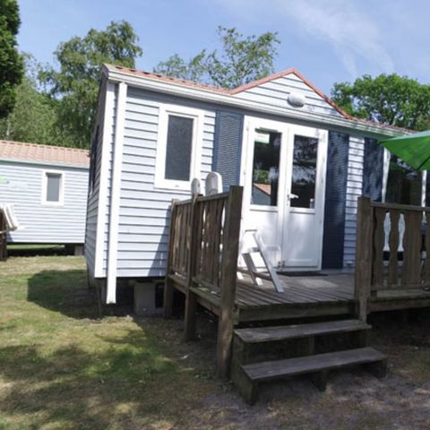 Mobilheim 5 personen - Classic | 2 Zi. | 5 Pers. | Nicht überdachte Hochterrasse | Klima.