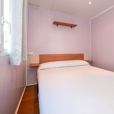 Mobilheim 4 personen - Comfort | 2 Zi. | 4 Pers. | Einfache Terrasse | Clim.