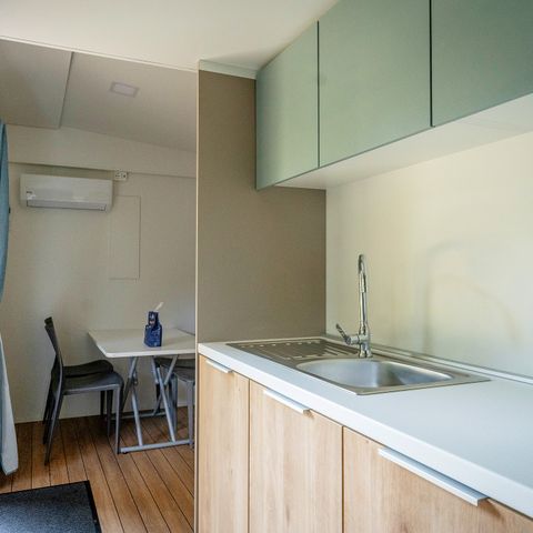 Mobilheim 6 personen - Comfort | 3 Zi. | 6 Pers. | Erhöhte Terrasse | Clim.