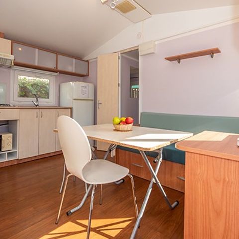 Mobilheim 4 personen - Comfort | 2 Zi. | 4 Pers. | Einfache Terrasse | Clim.