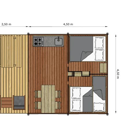 Safarizelt 5 Personen - Glamptent Basic