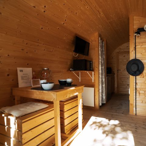 AUßERGEWÖHNLICHE UNTERKUNFT 2 Personen - POD + JACUZZI PRIVAT - 1 Schlafzimmer
