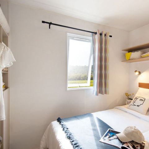 Mobilheim 6 Personen - Premium | 2 Zi. | 4/6 Pers. | Terrasse Lounge | Clim.