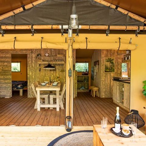 Safarizelt 7 Personen - TENTE LODGE 49 m2 3 Zimmer 6/7 Personen