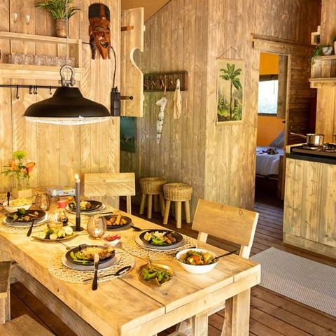 Safarizelt 7 Personen - TENTE LODGE 49 m2 3 Zimmer 6/7 Personen