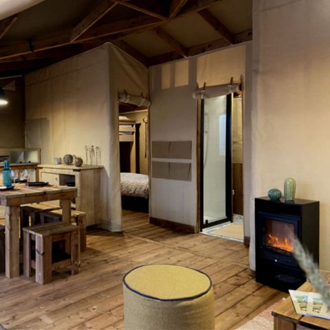 Safarizelt 5 Personen - Zelt Lodge 32 m2 2 Zimmer 4/5 Pers.